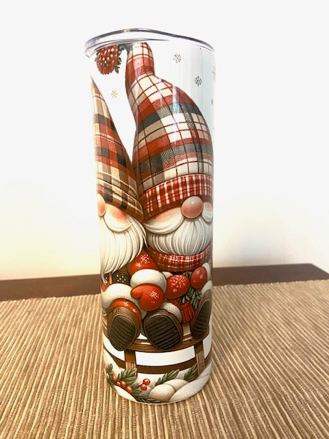 Christmas Gnomes Sled Tumbler