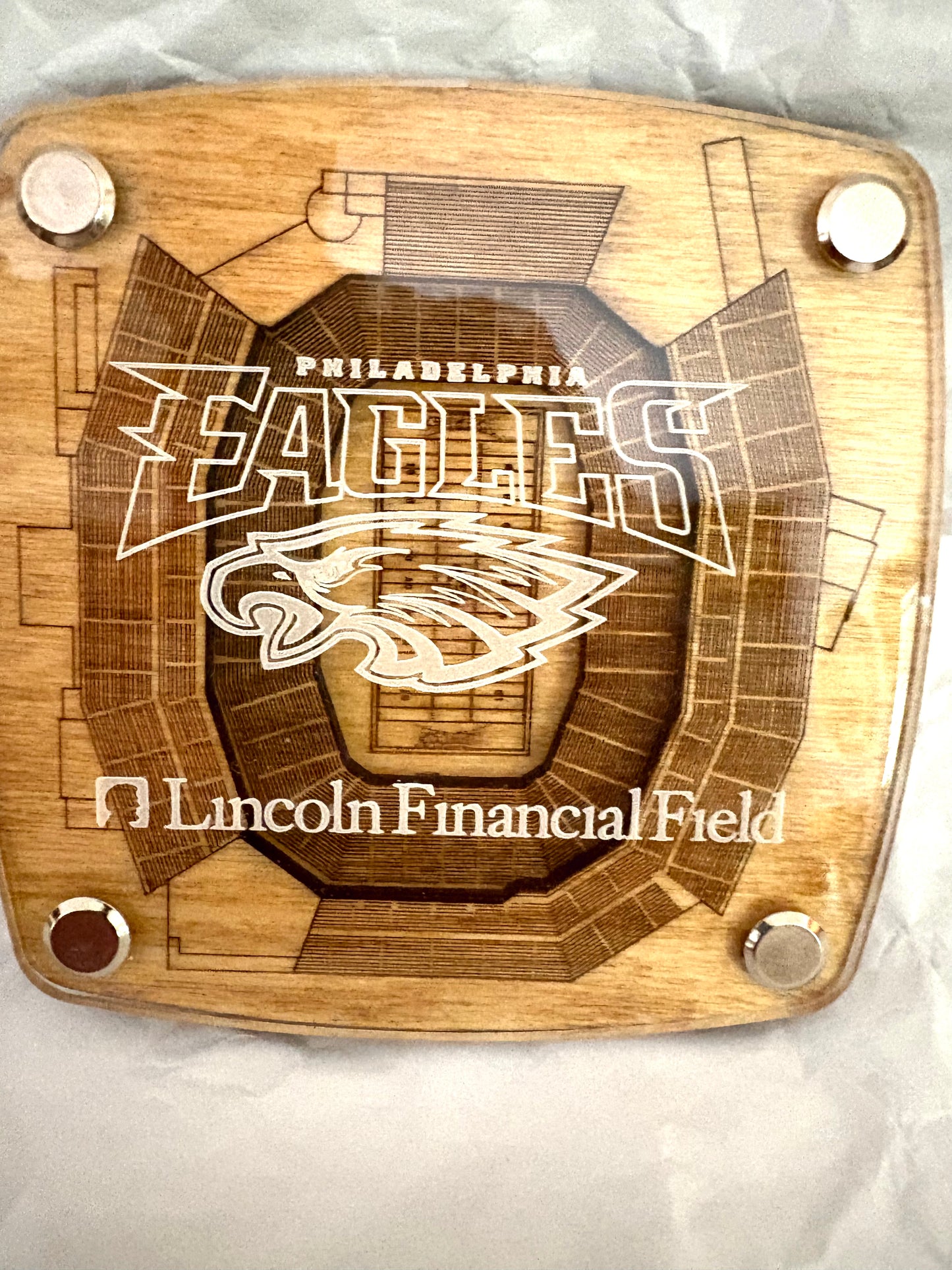 3D Wooden & Acrylic NFL Stadium Coasters (1 of 2)