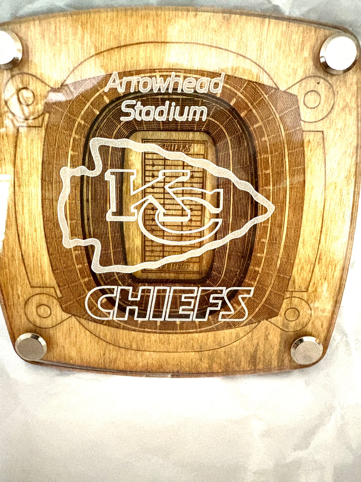 3D Wooden & Acrylic NFL Stadium Coasters (1 of 2)