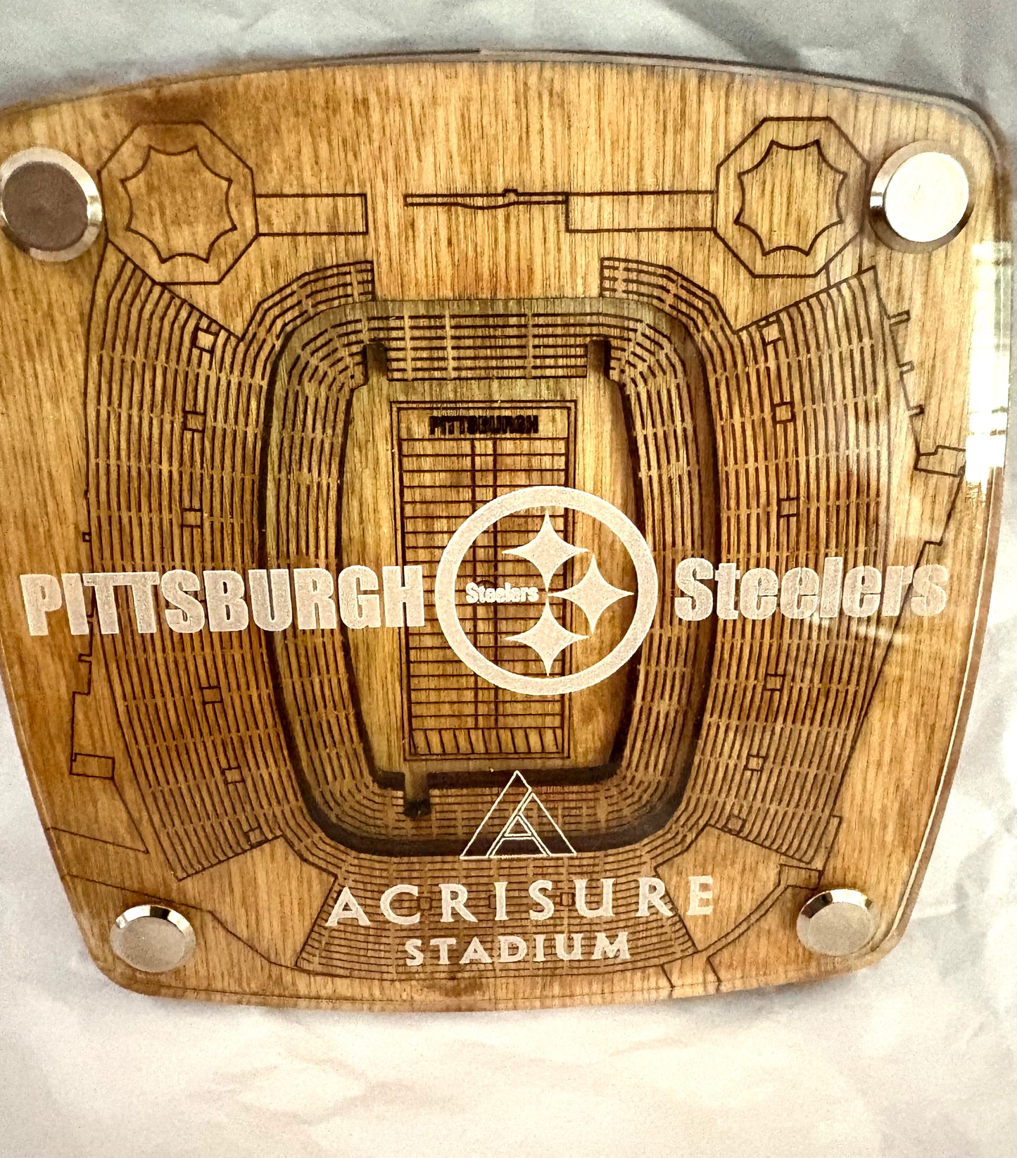 3D Wooden & Acrylic NFL Stadium Coasters (2 of 2)