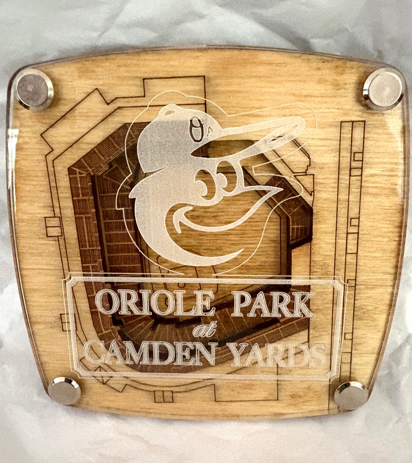3D Wooden & Acrylic MLB Stadium Coasters (1 of 2)