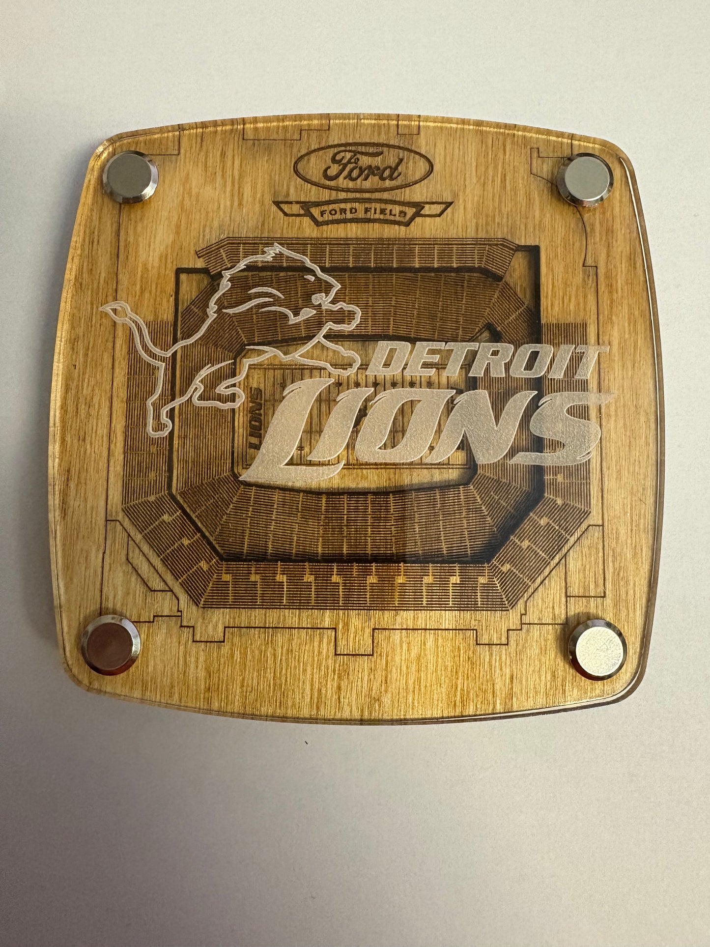 3D Wooden & Acrylic NFL Stadium Coasters (1 of 2)