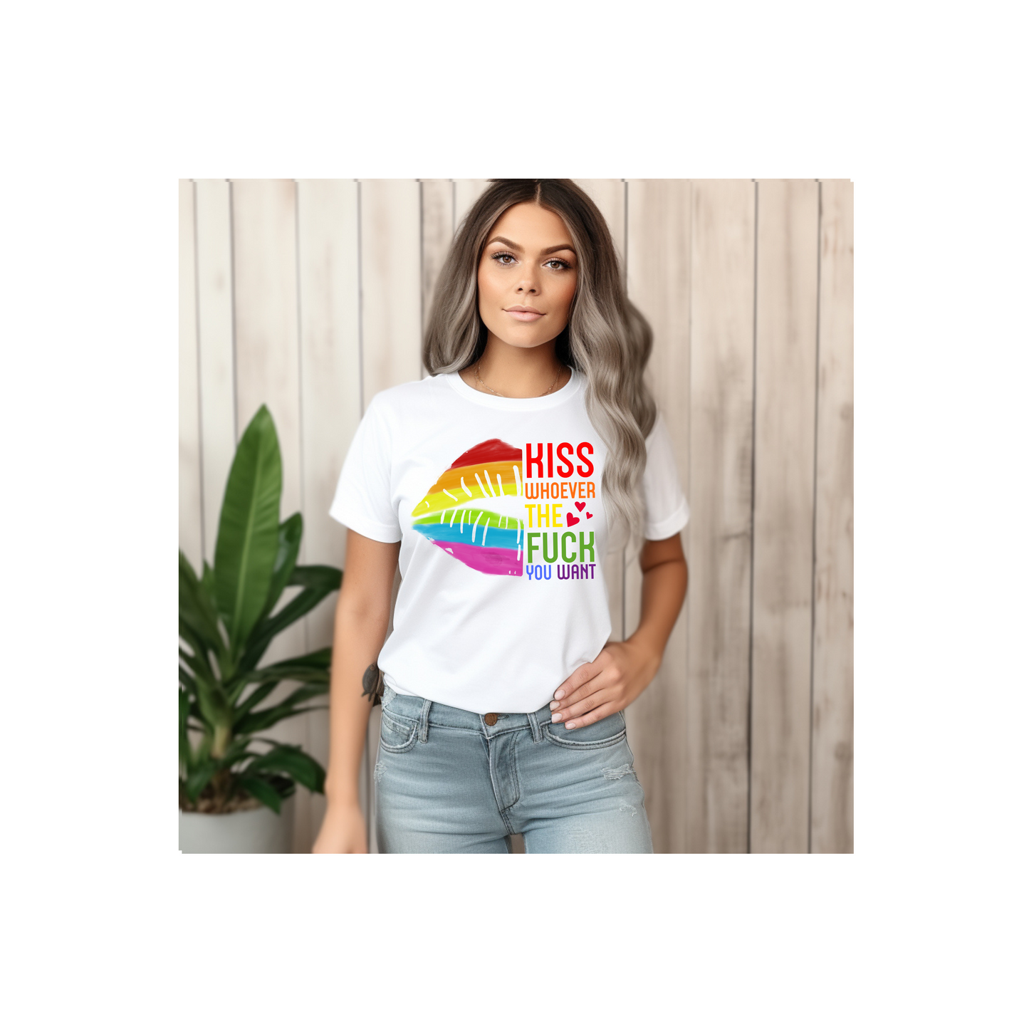Pride LGBTQIA+ Kiss Whoever You Want T-Shirt