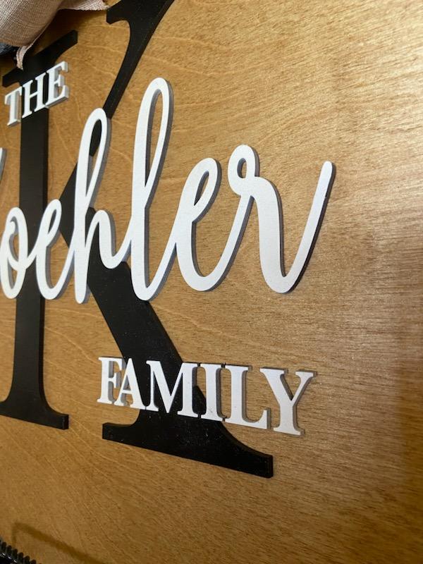 Personalized Last Name 3D Sign