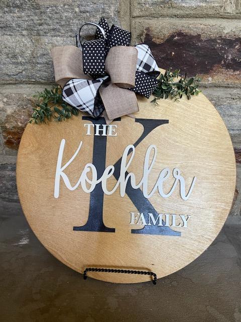 Personalized Last Name 3D Sign