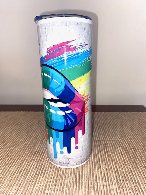 Pride Lips LGBTQIA+ Tumbler