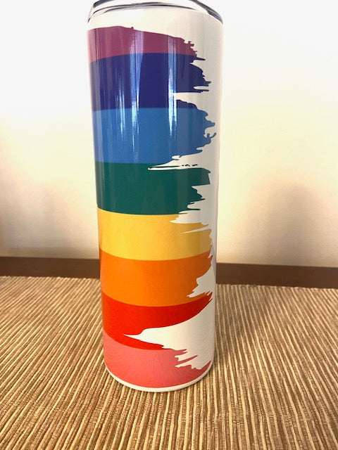 Pride Rainbow LGBTQIA+ Tumbler