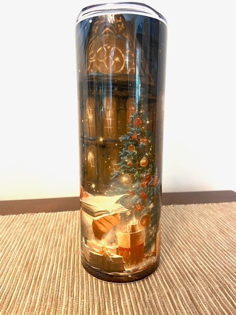 Santa Claus Vintage Book Tumbler