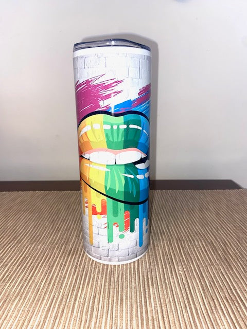 Pride Lips LGBTQIA+ Tumbler