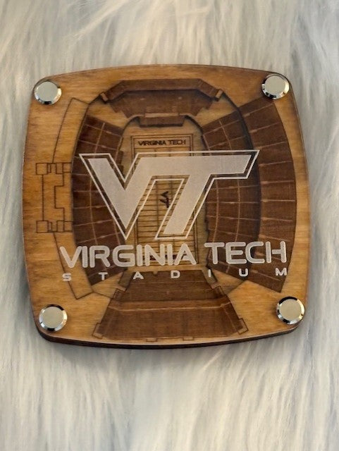 3D Wooden & Acrylic College Stadium Coasters