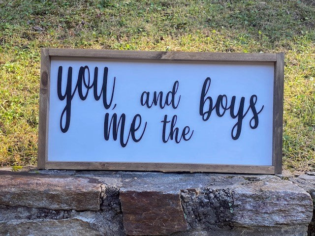 You, Me & The Dogs Sign