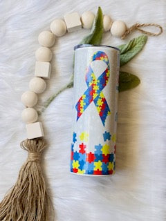 I Love Someone With Autism Tumbler