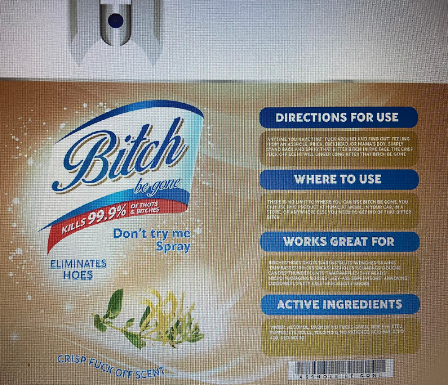 Bitch Be Gone Tumbler