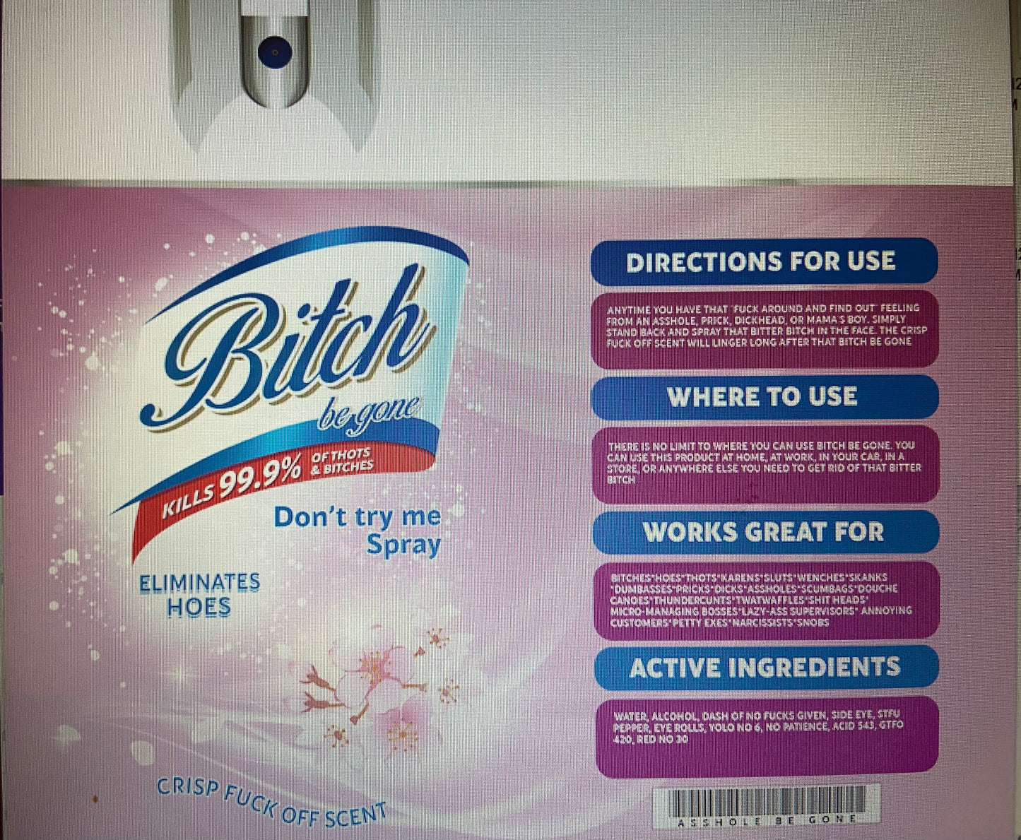 Bitch Be Gone Tumbler