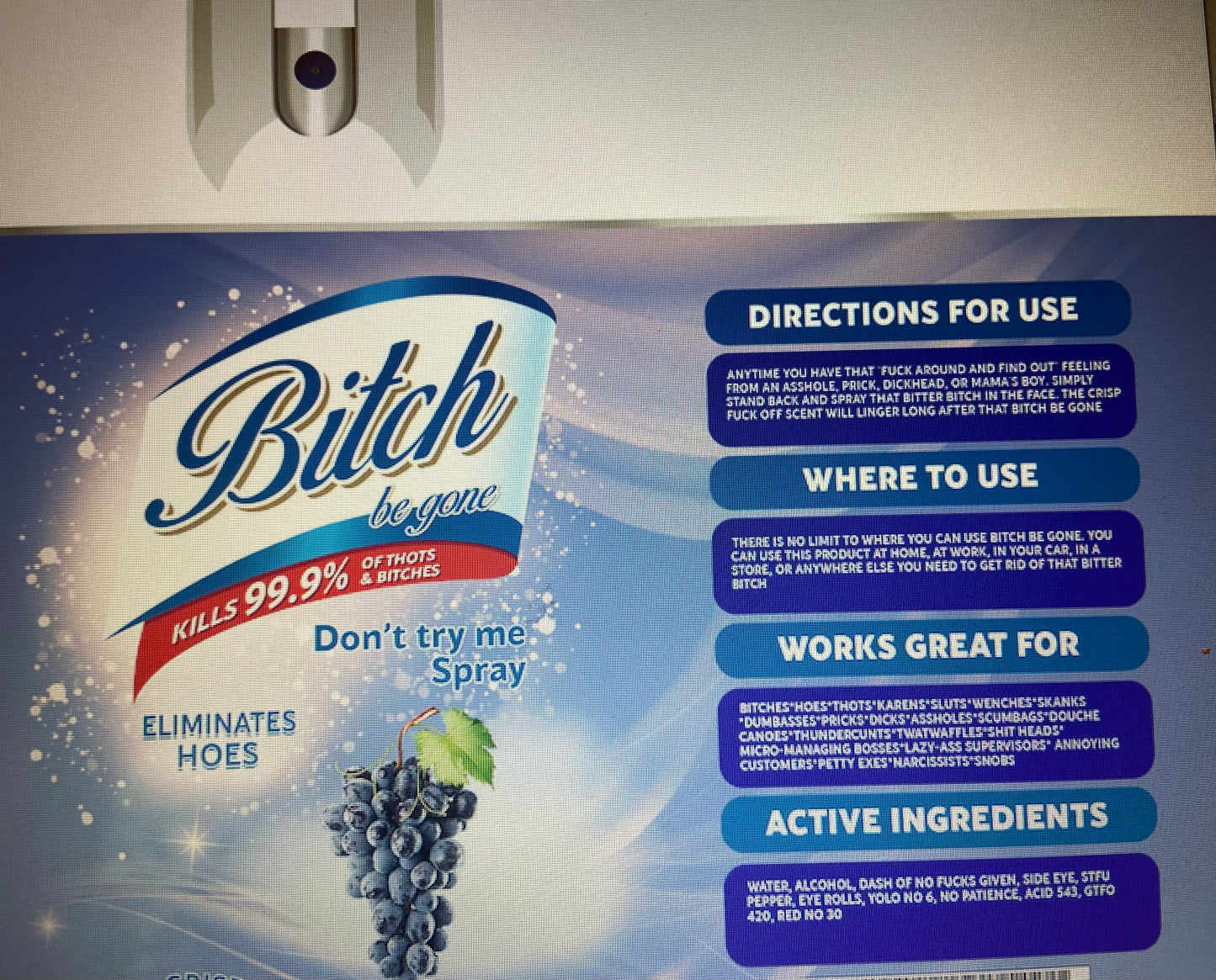 Bitch Be Gone Tumbler