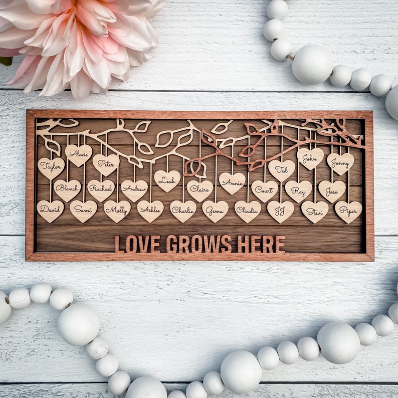 Personalized Wooden Family Tree