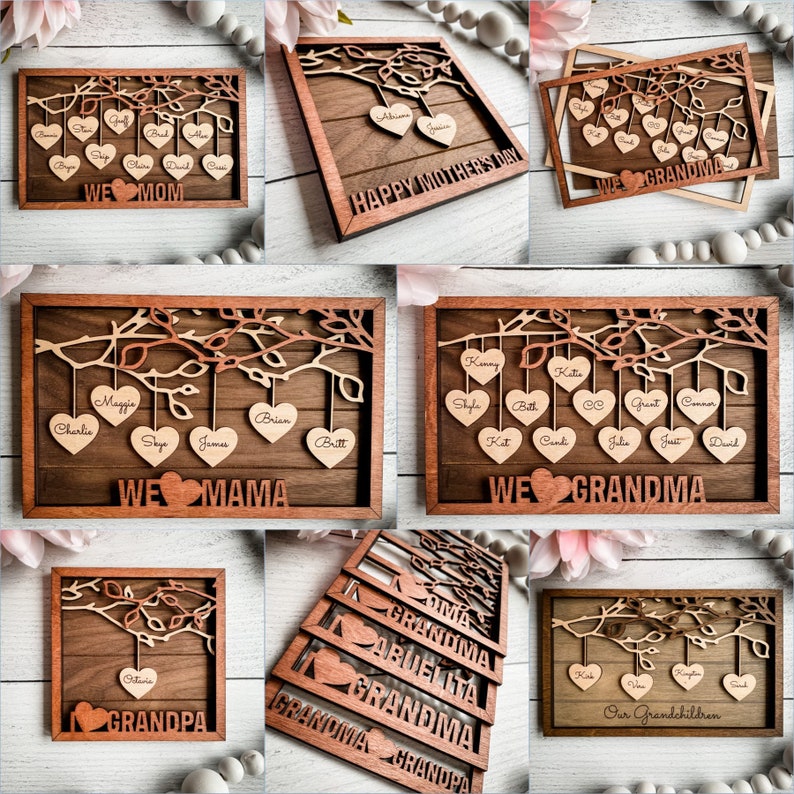 Personalized Wooden Family Tree