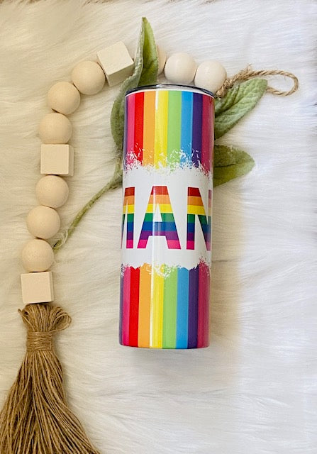 Pride Human Flag LGBTQIA+ Tumbler