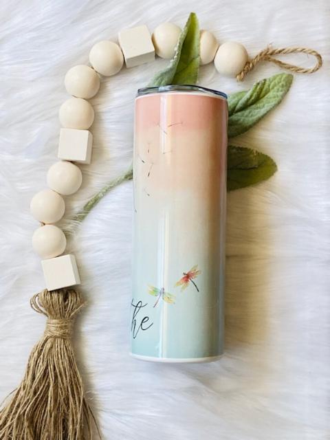 Just Breathe Dragonfly Tumbler