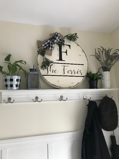 Farmhouse Personalized Last Name Sign
