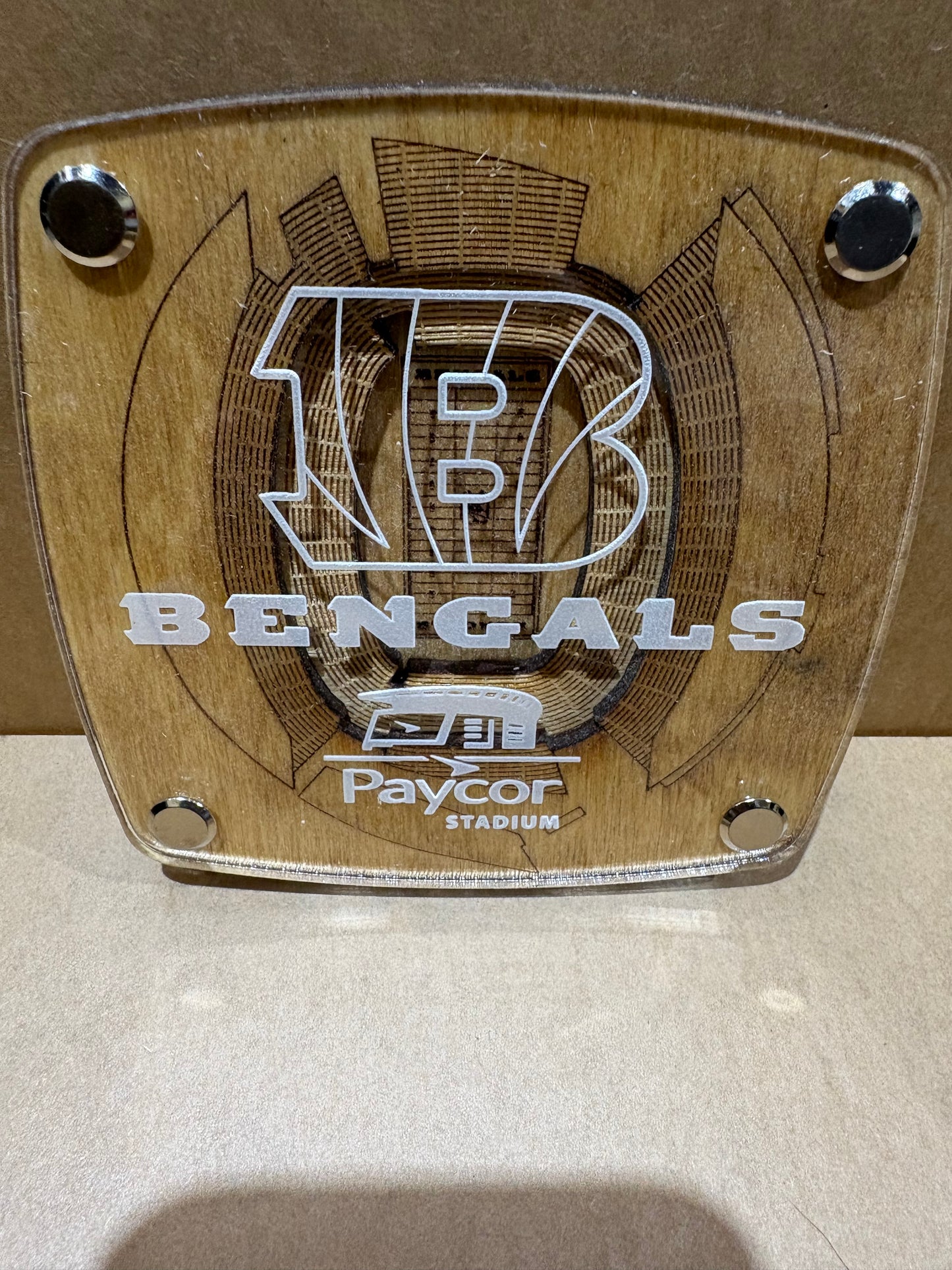 3D Wooden & Acrylic NFL Stadium Coasters