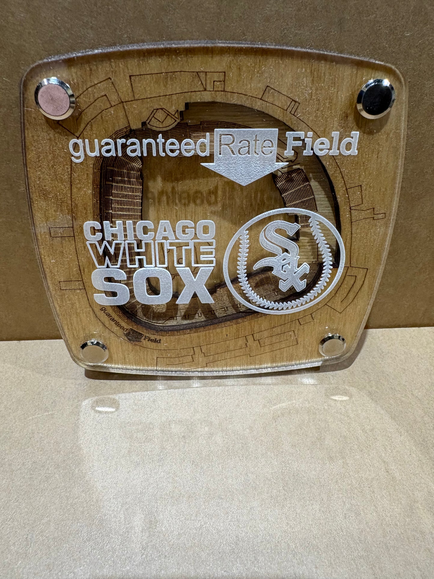 3D Wooden & Acrylic MLB Stadium Coasters