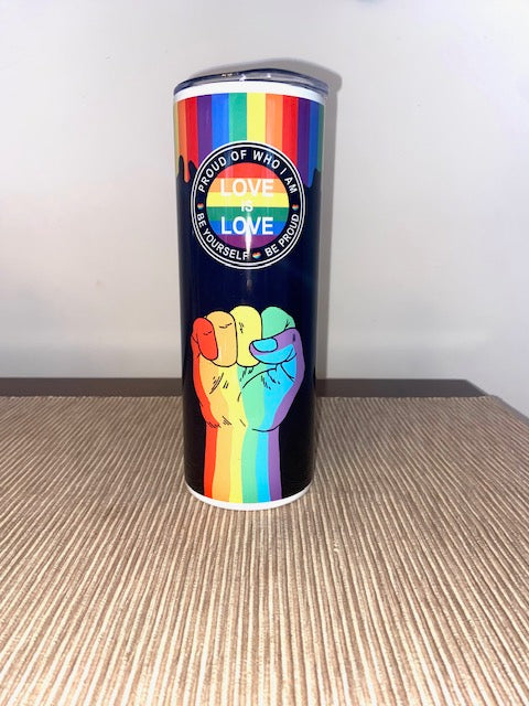 Pride Coffee Proud Of Who I Am LGBTQIA+ Tumbler
