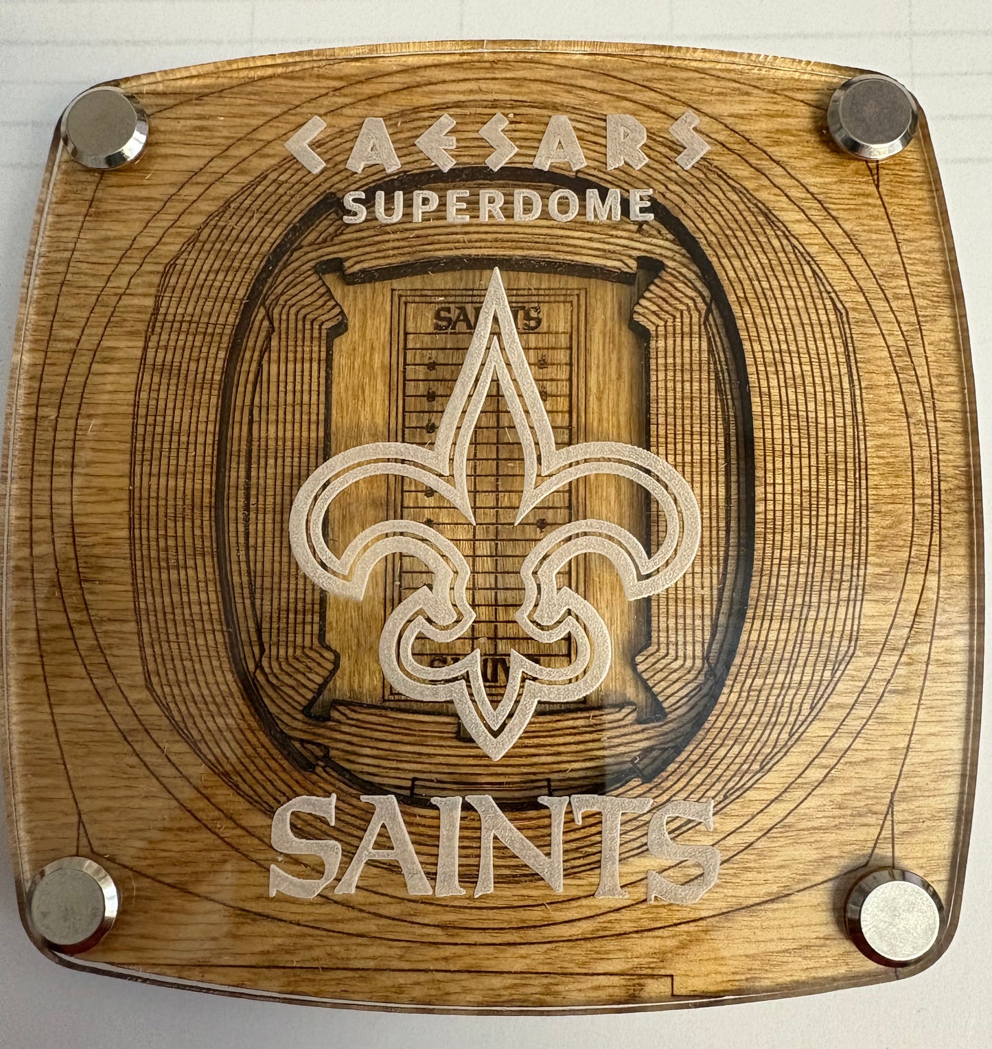 3D Wooden & Acrylic NFL Stadium Coasters (2 of 2)