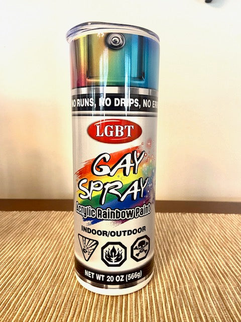 Pride Gay Spray LGBTQIA+ Tumbler