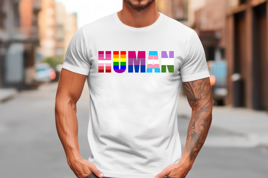 Pride LGBTQIA+ Human Flag T-Shirt