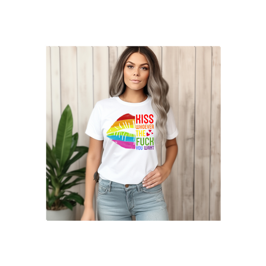 Pride LGBTQIA+ Kiss Whoever You Want T-Shirt
