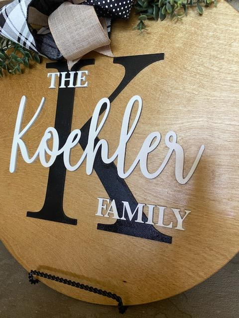 Personalized Last Name 3D  Sign