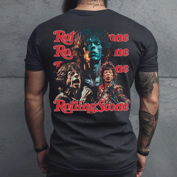 Mick Jagger Rolling Stones Blackout T-Shirt