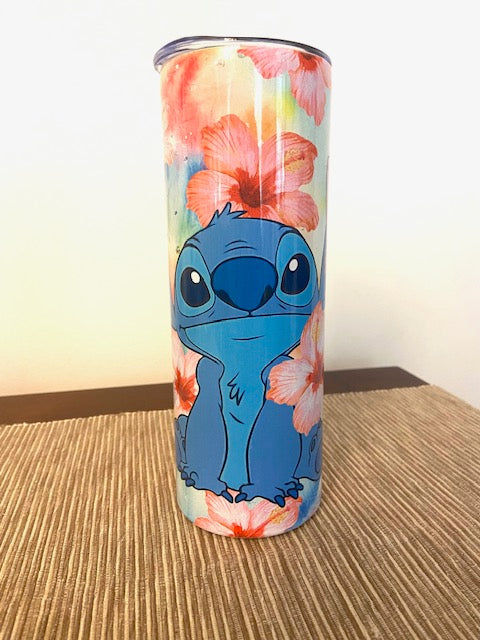 Stitch Hibiscus Tumbler