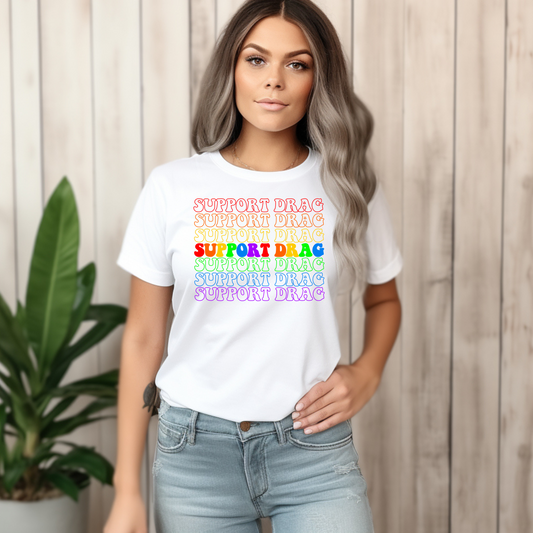 Pride LGBTQIA+ Support Drag T-Shirt