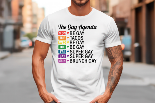 Pride LGBTQIA+ The Gay Agenda T-Shirt