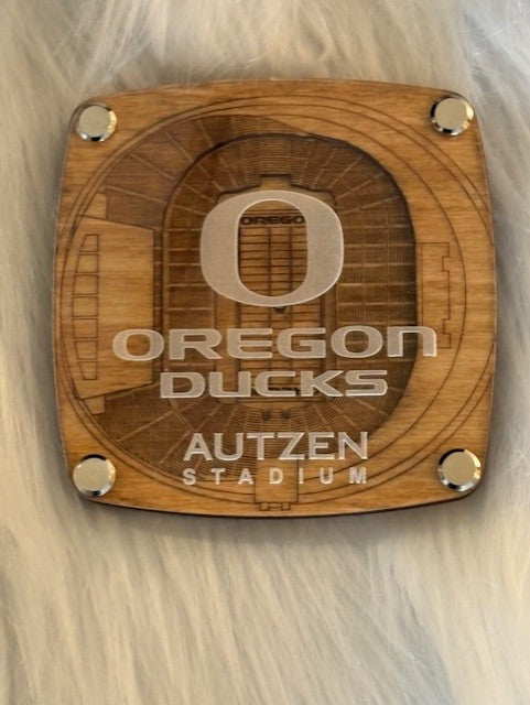 3D Wooden & Acrylic College Stadium Coasters