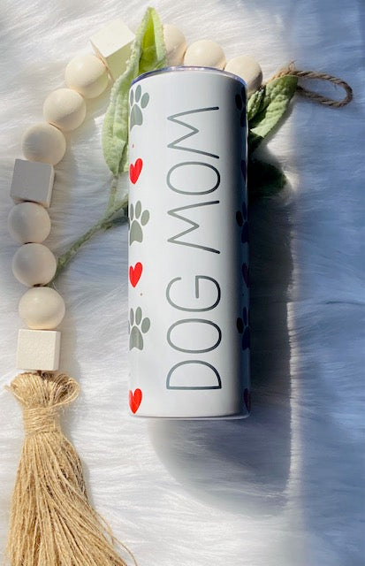 Dog Mom Bones & Paws Tumbler