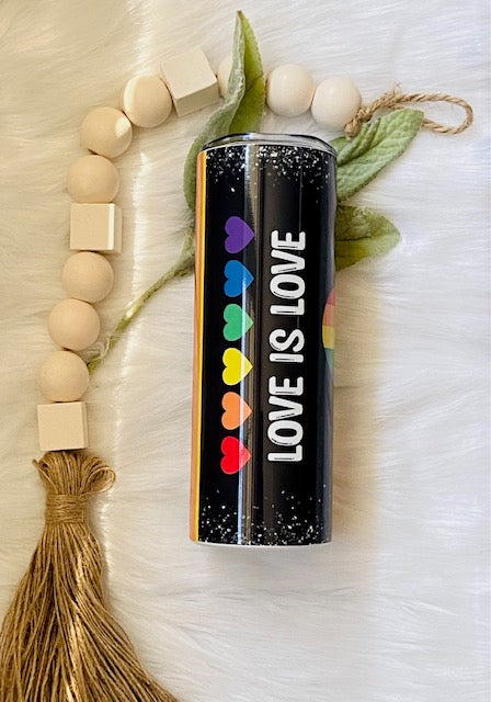 Pride Love Is Love LGBTQIA+ Tumbler