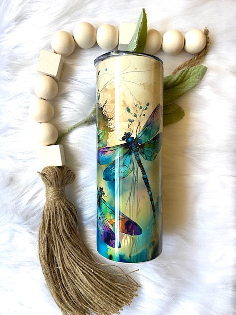 Colorful Dragonfly Tumbler
