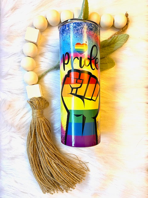 Pride Hand Kaleidescope LGBTQIA+ Tumbler
