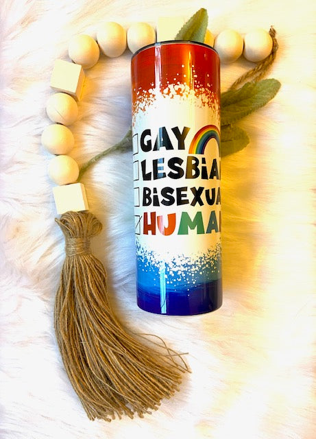 Pride Gay Lesbian Bisexual Human LGBTQIA+ Tumbler