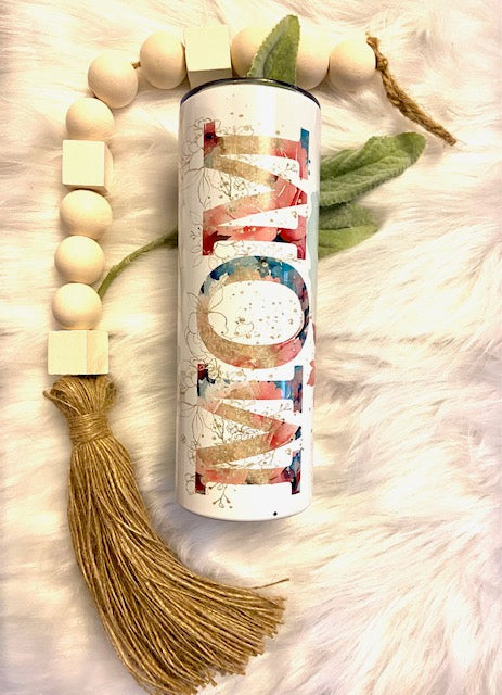 Mom Floral Tumbler
