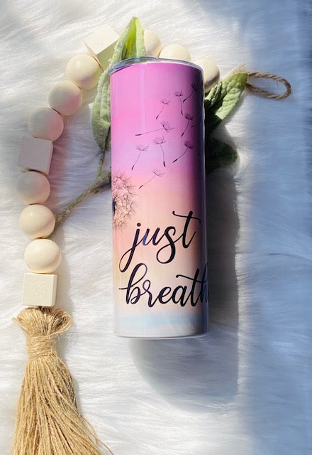 Just Breathe Butterfly Tumbler