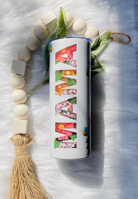 Mama Floral Tumbler