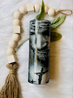 Jesus Black & White Tumbler